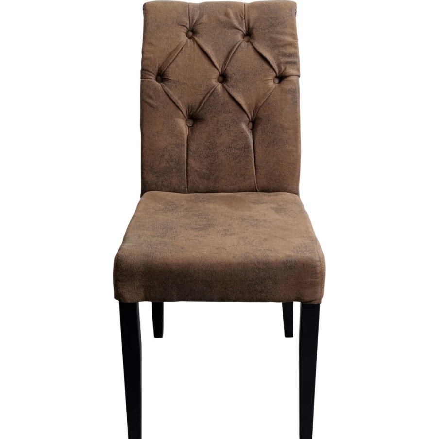 "KARE Design Vintage Button Tufted Casual Chair – Retro Lounge Chair for Home Decor"