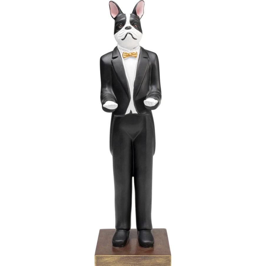 KARE Design Alfred the Butler Dog Statue - 49Cm Tall Vintage Home Decor Figurine