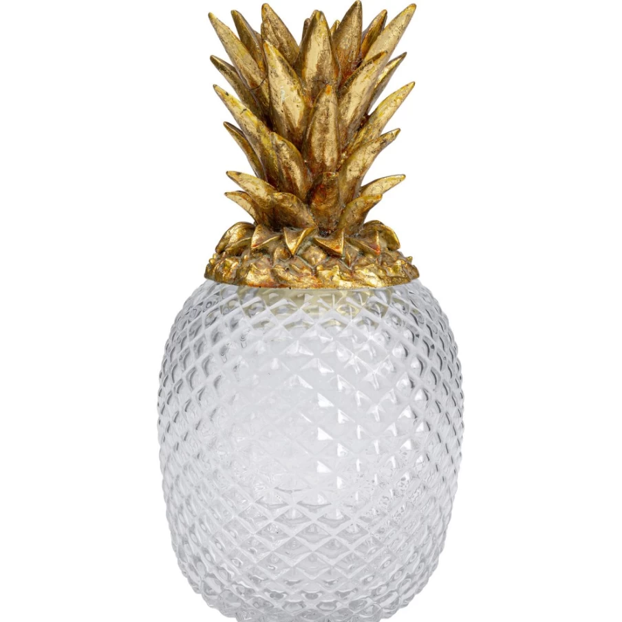 KARE Design Modern Pineapple Glass Deco Jar for Home Decor