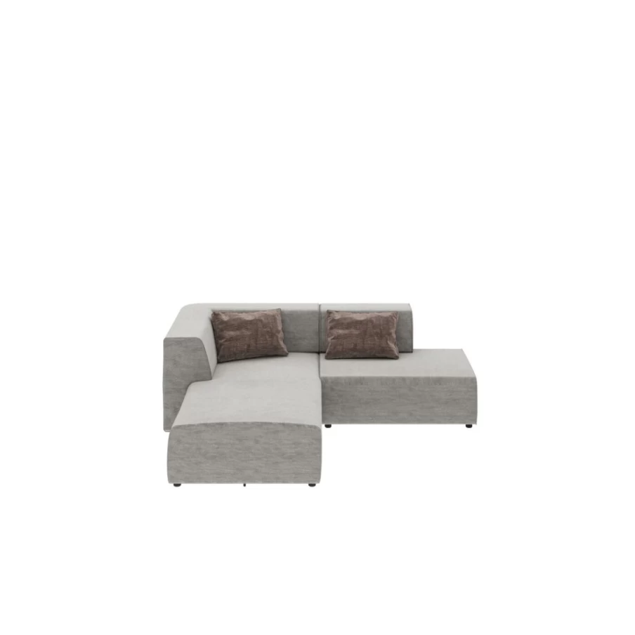 "KARE Design Infinity Boston Grey Modern Corner Sofa – Stylish L-Shaped Sectional for Living Room"