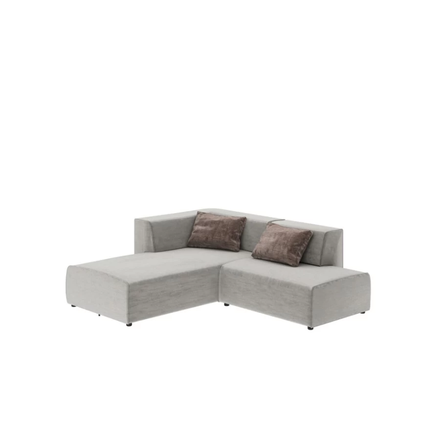 "KARE Design Infinity Boston Grey Modern Corner Sofa – Stylish L-Shaped Sectional for Living Room"
