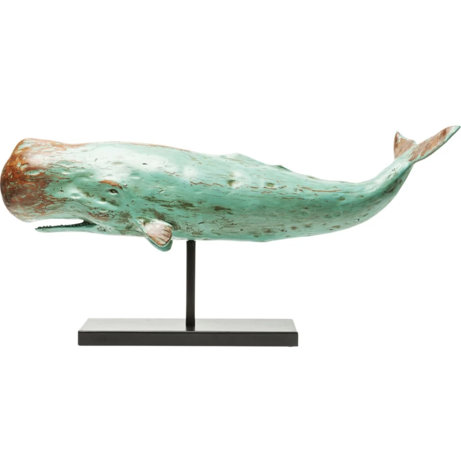 KARE Design Modern Whale Sculpture - 77cm Decorative Figurine for Home & Office