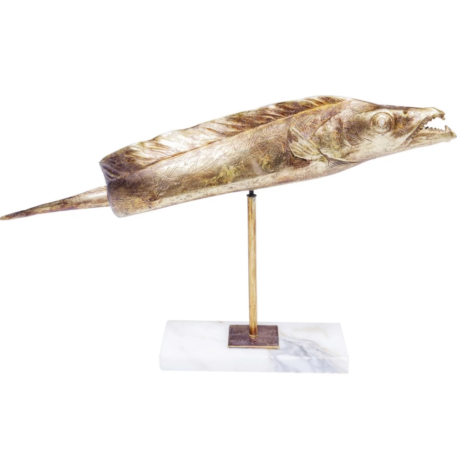 KARE Design Gold Fish Sculpture - Modern Deco Figurine for Home Decor