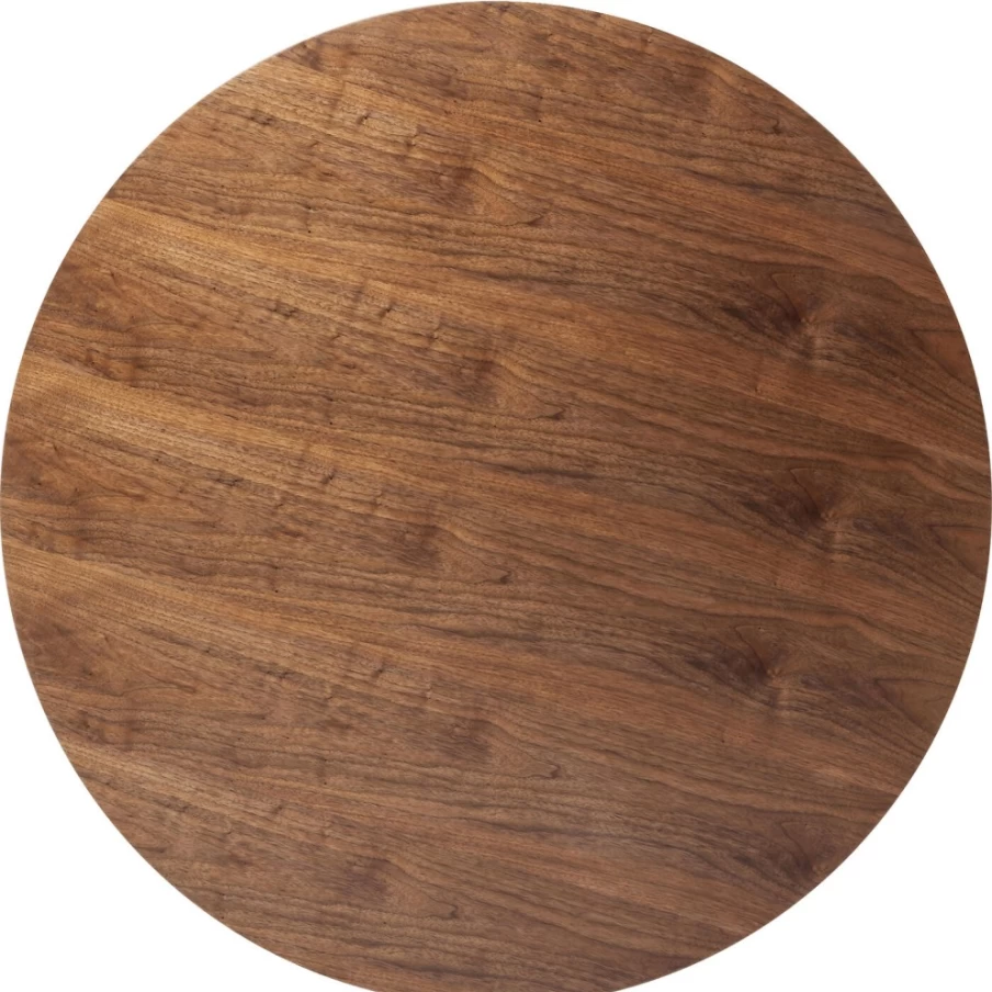 KARE Design Modern Walnut Round Dining Table 120cm - Stylish Table Top for Invitation & Gatherings