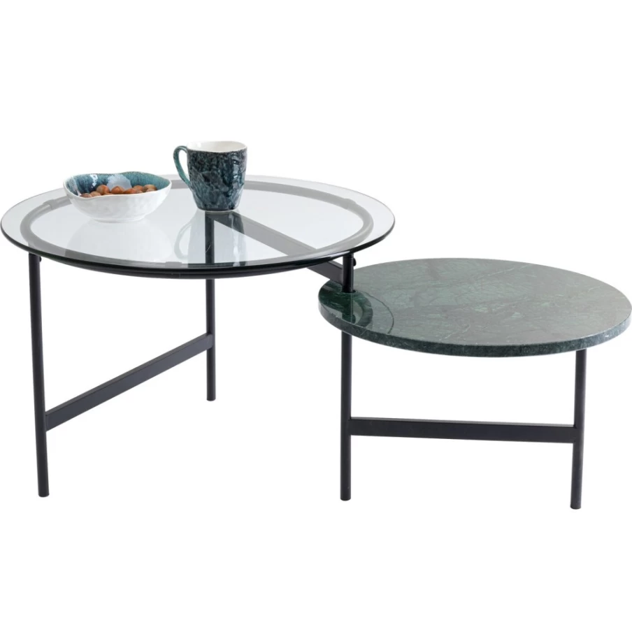 "KARE Design Modern Midnight Black Coffee Table - Stylish Living Room Furniture"
