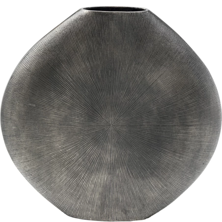 KARE Design Sacramento Beam Antique Silver Vase - 58cm Tall Deco Home Decor