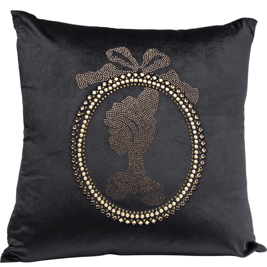 KARE Design Modern Cushion Cover with Diamond Medallion Pattern 45x45 cm Decorative Pillow Case