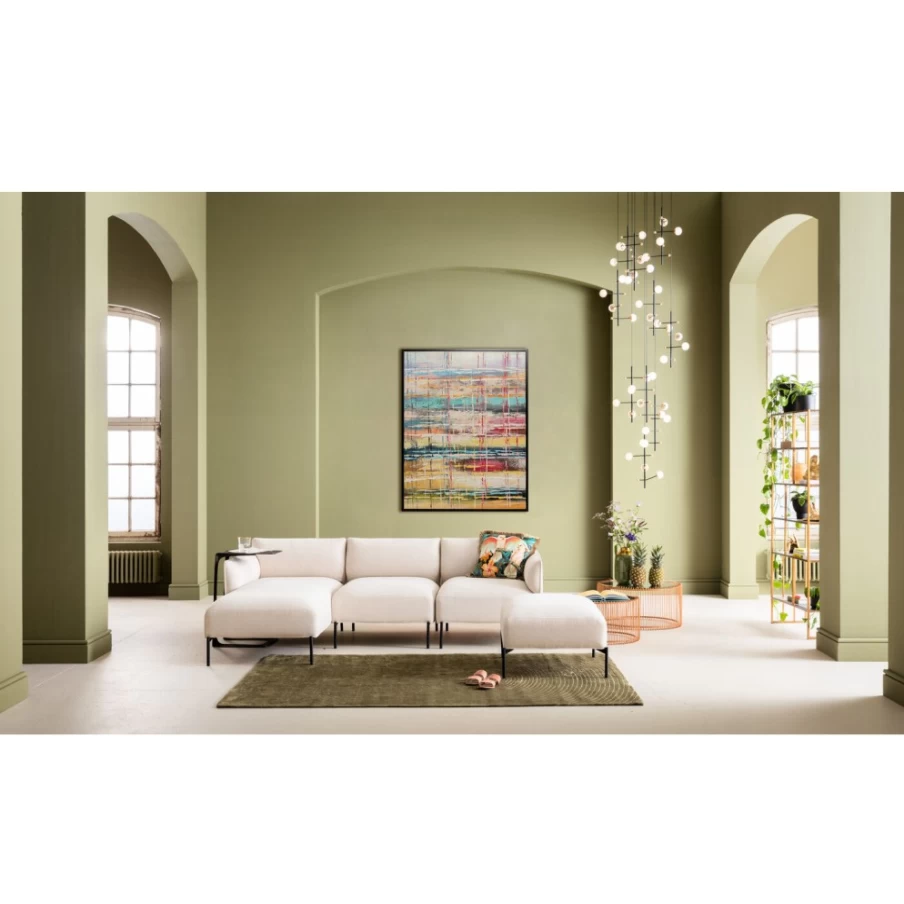 KARE Design Modern Framed Wall Art Orizzonte 80x100 cm Large Abstract Canvas Painting for Living Room Decor
