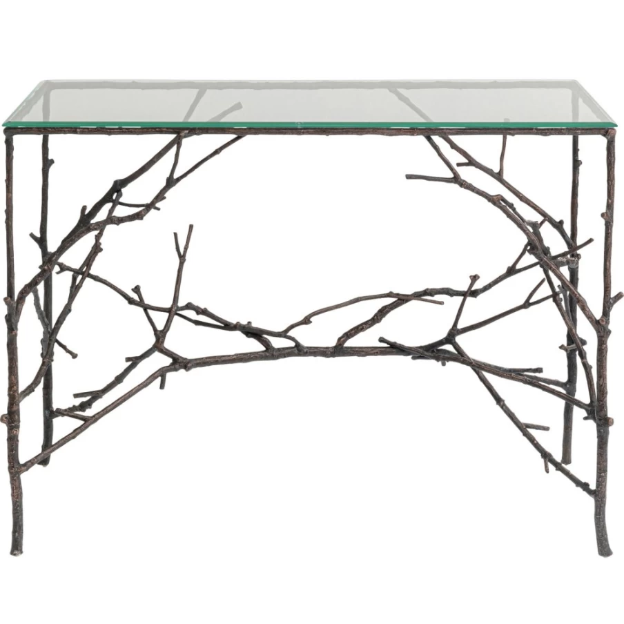 KARE Design Modern Console Table with Tree Branch Design, 105cm x 79cm, Stylish Entryway Table for Living Room