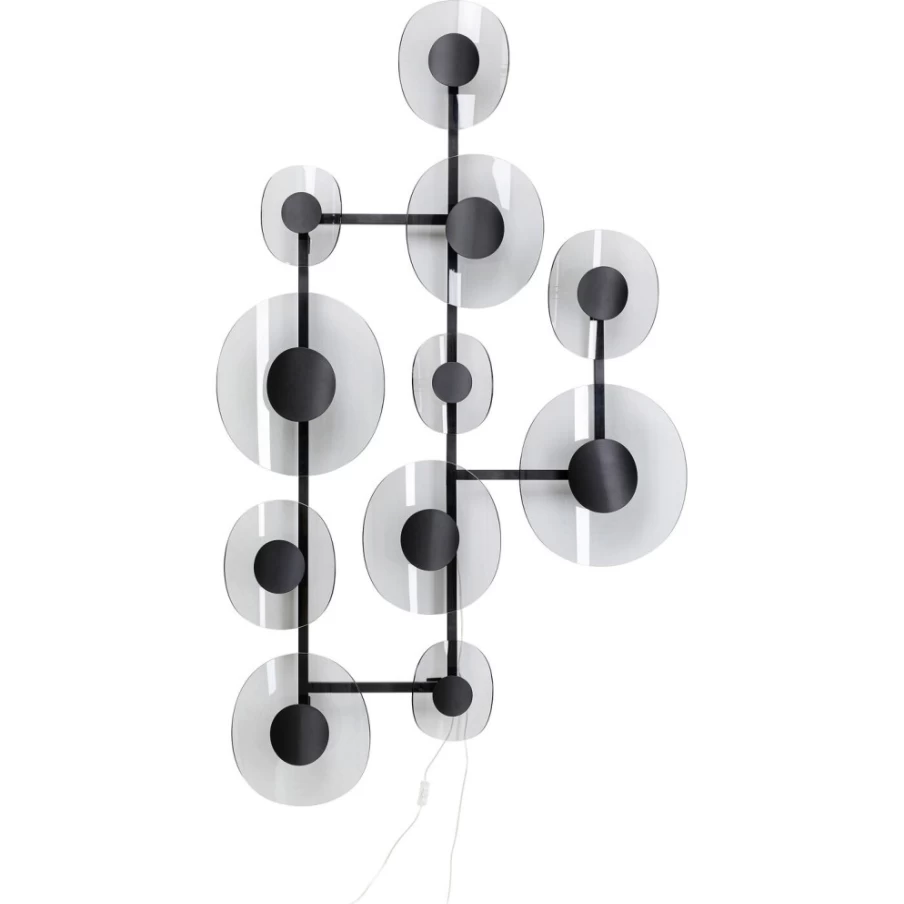 KARE Design Modern Wall Lamp Mariposa Black Smoke 116X198Cm Butterfly Sculpture Lighting