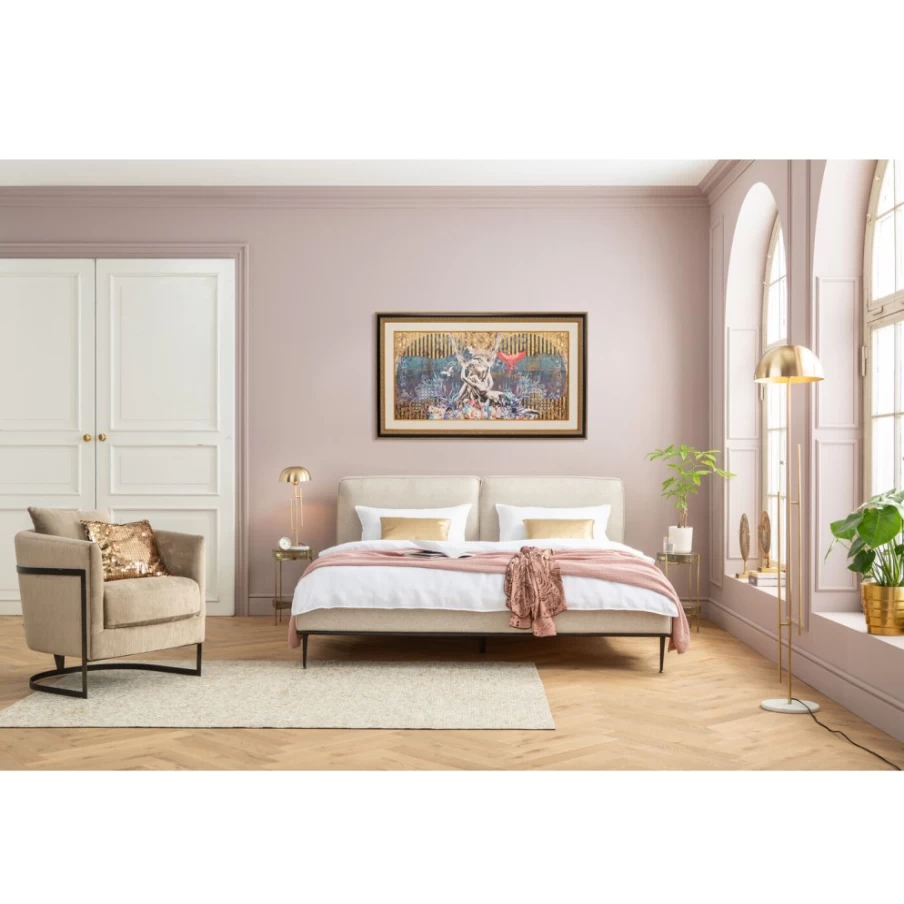 KARE Design Modern Framed Picture Lovers Wall Art - 180x106cm Large Decorative Painting for Living Room