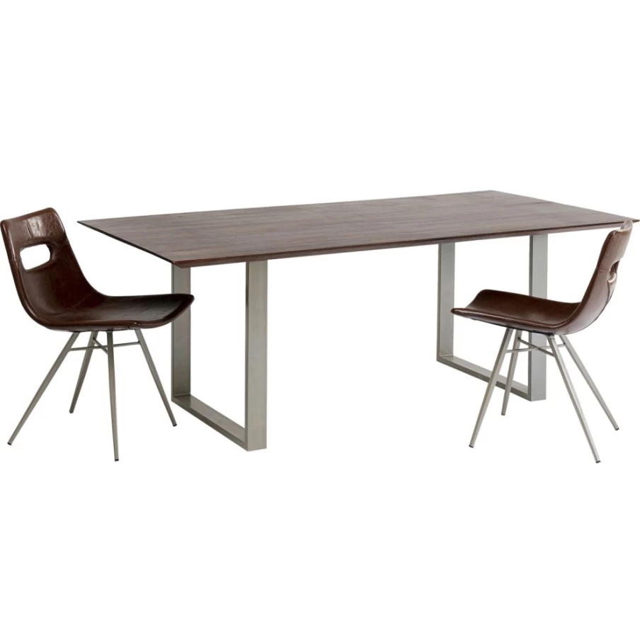 KARE Design Modern Table Symphony Dark Silver Dining Table 200cm x 100cm