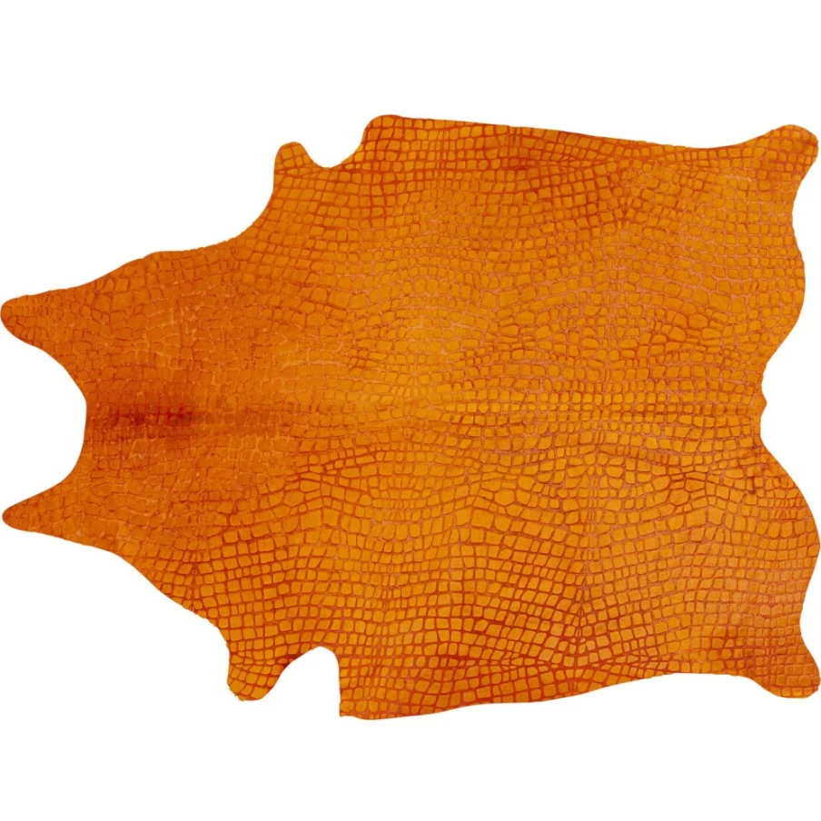 KARE Design Modern Croco Orange Area Rug 167x226 cm Premium Carpet for Living Room