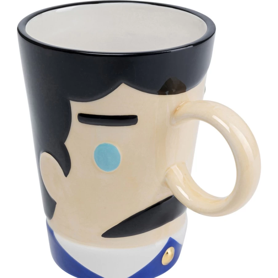 "KARE Design Modern Cup Sir - 13cm Stylish Coffee Mug for Home & Office"