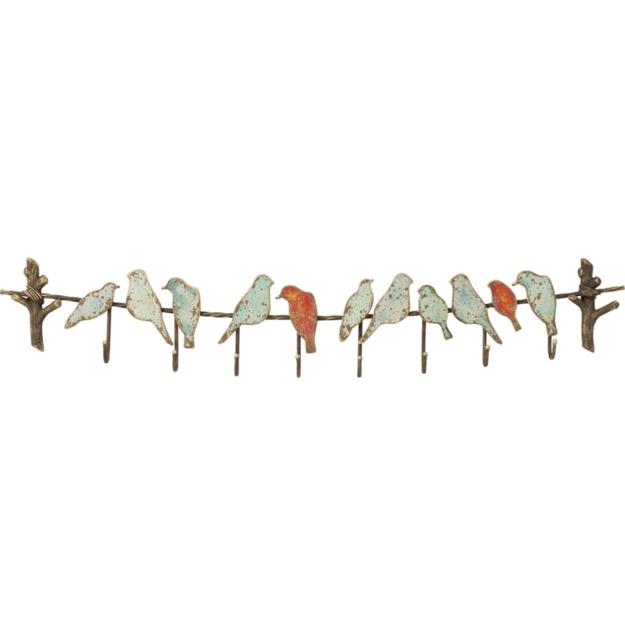 "KARE Design Modern Coat Rack - Bird Party Style Wall Mounted Entryway Organizer"