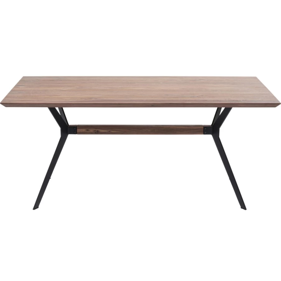 KARE Design Modern Walnut Dining Table Downtown 180X90Cm Solid Wood