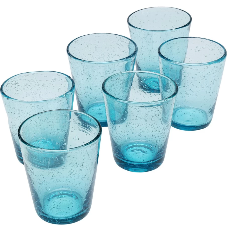 KARE Design Modern Glass Bubble Set - 6-Piece Elegant Drinking Glasses for Home & Bar
