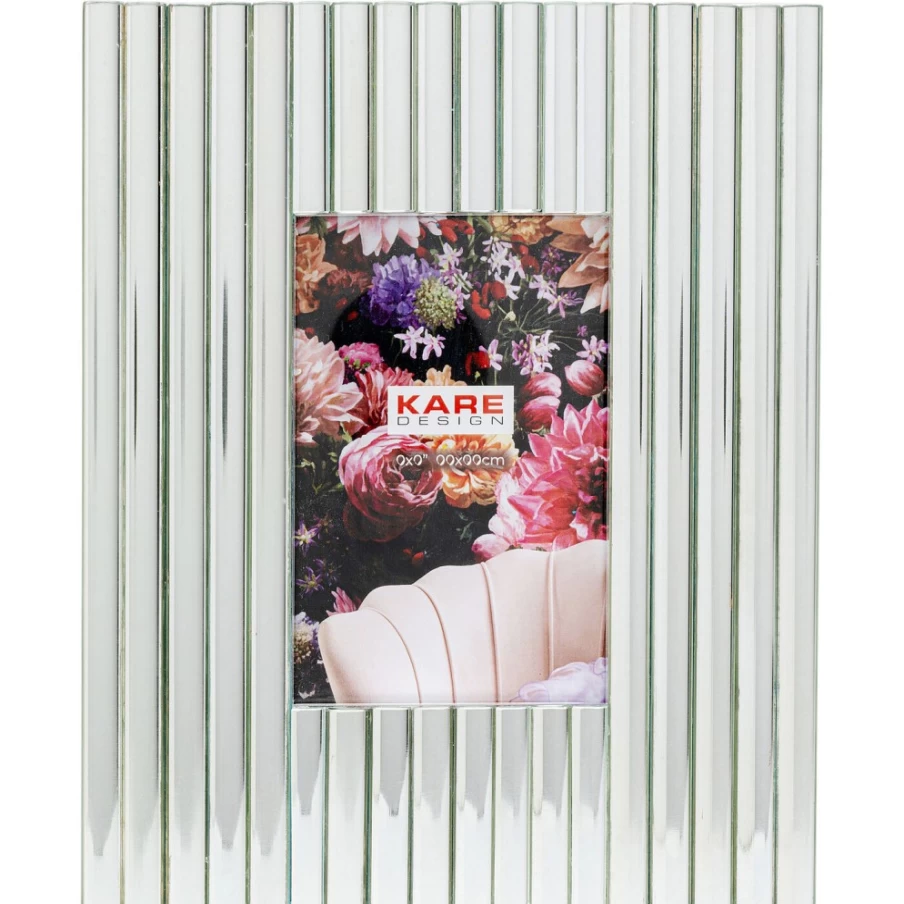 "KARE Design Elegant Silver Picture Frame 13x18 cm - Modern Photo Display for Home & Office Decor"