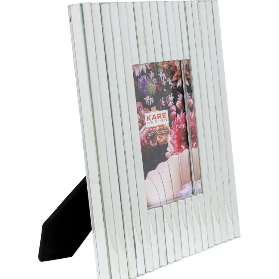 "KARE Design Elegant Silver Picture Frame 13x18 cm - Modern Photo Display for Home & Office Decor"