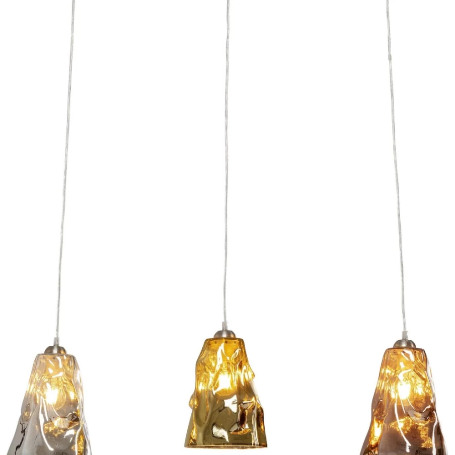 KARE Design Modern Tricolor Pendant Lamp for Dining Room - Crumble Collection