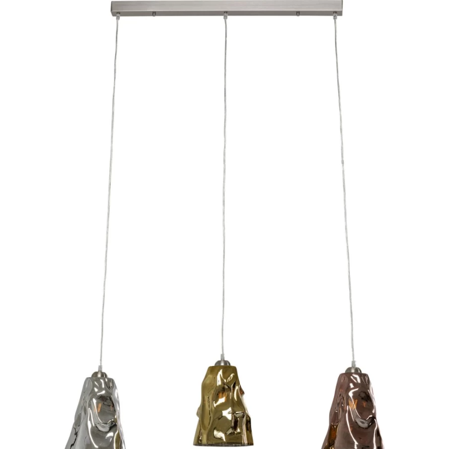 KARE Design Modern Tricolor Pendant Lamp for Dining Room - Crumble Collection