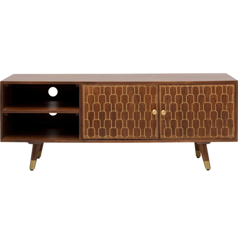 KARE Design Modern Lowboard Muskat - Stylish TV Stand & Living Room Storage Cabinet
