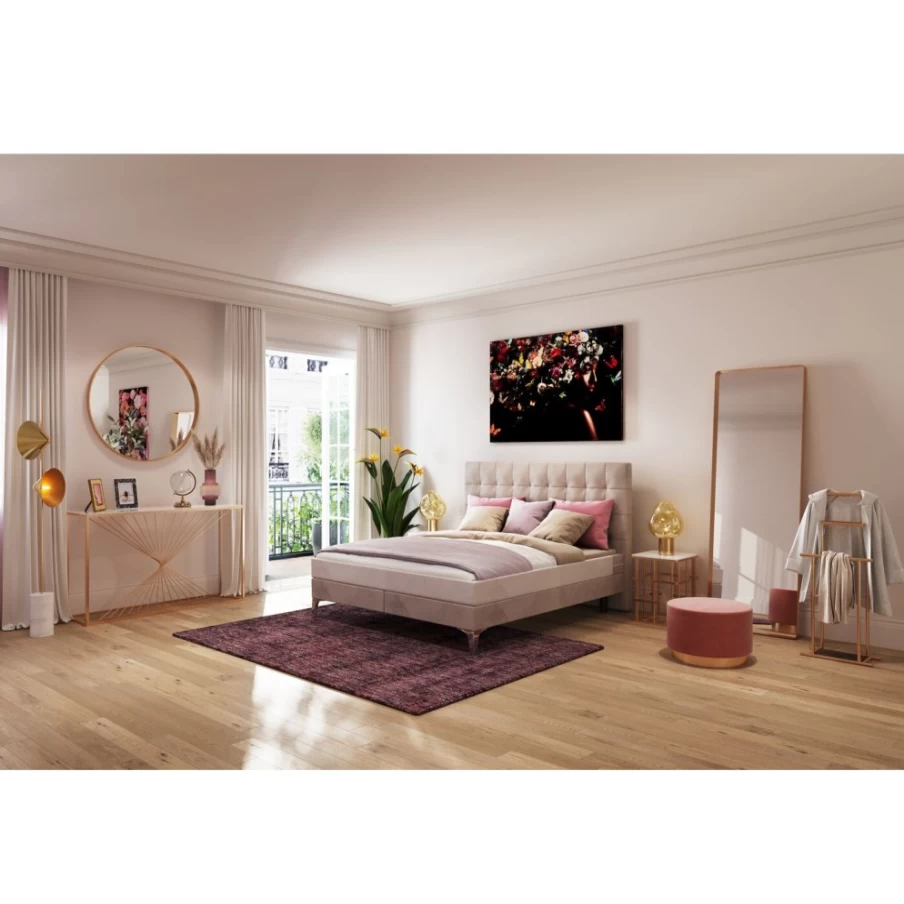 KARE Design Gianna Wine Red Carpet 170x240 cm Modern Handmade Area Rug for Living Room