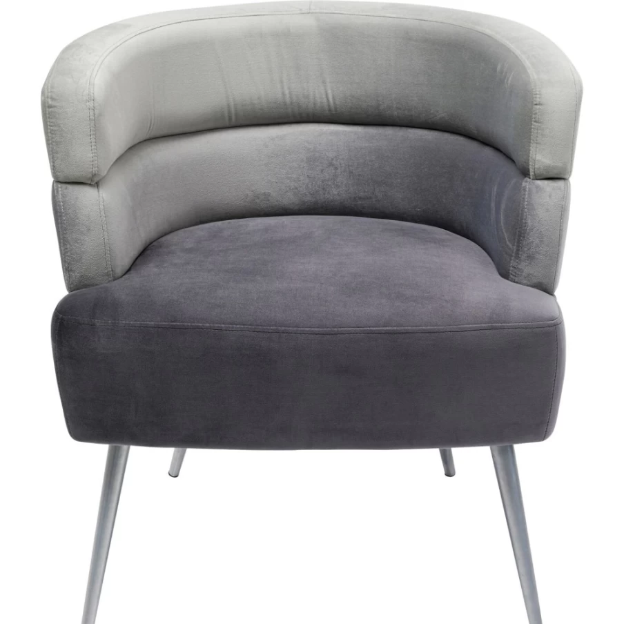 "KARE Design Modern Grey Armchair Sandwich – Stylish Lounge Chair for Living Room"