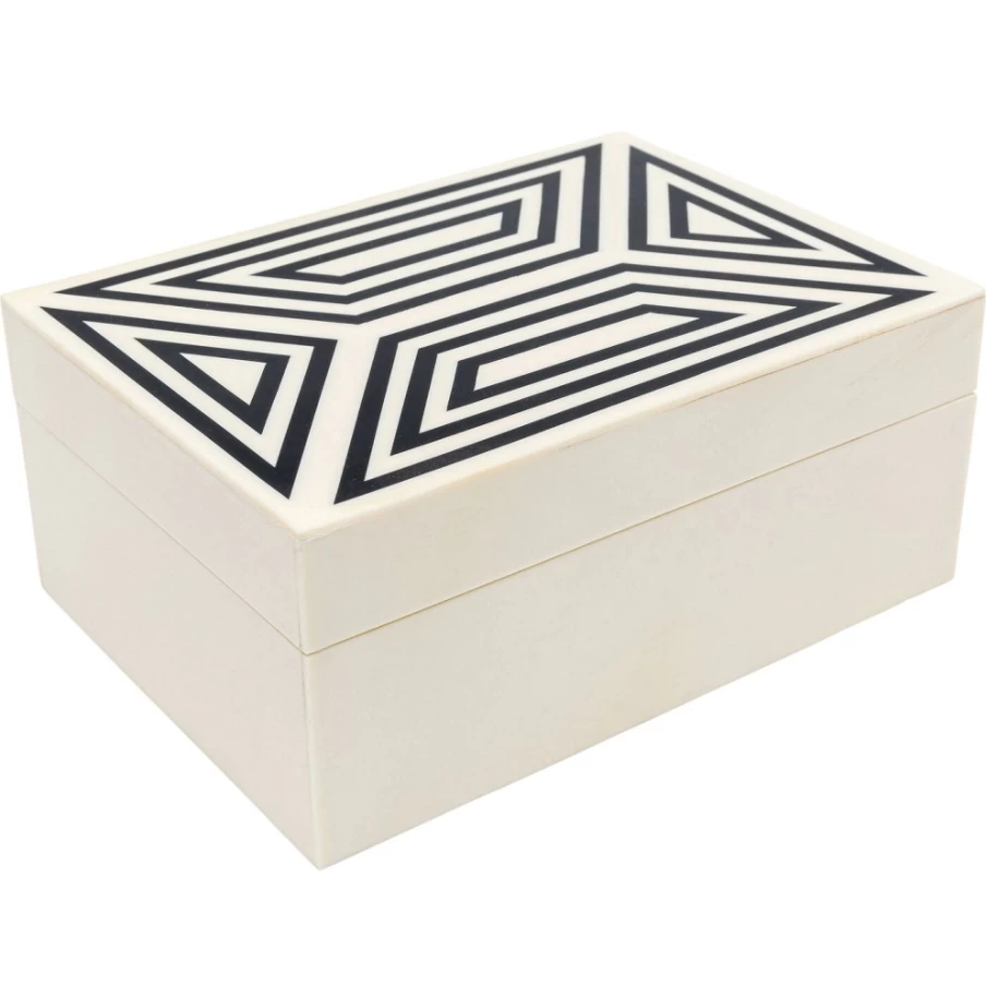 "KARE Design Modern Linear Storage Box 18x8cm - Decorative Organizer for Home & Office"