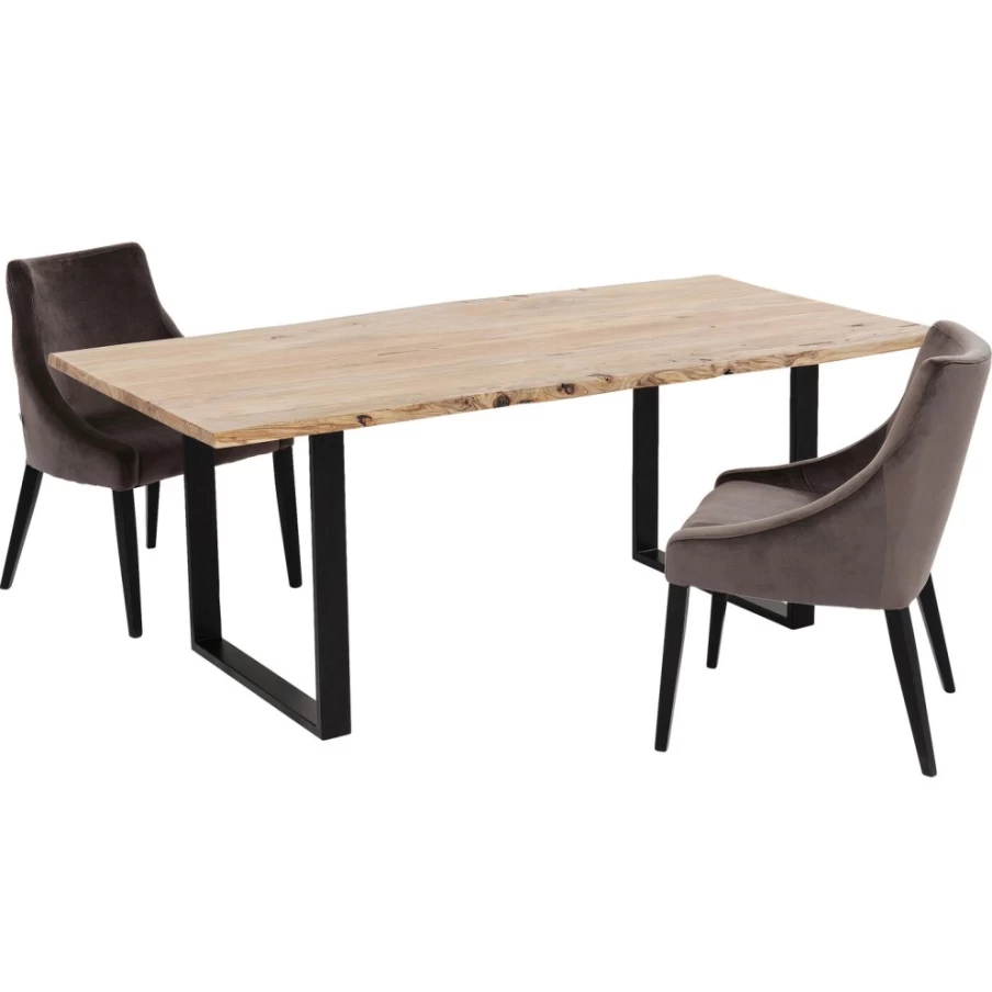 KARE Design Modern Black Dining Table - 180X90 cm Harmony Collection