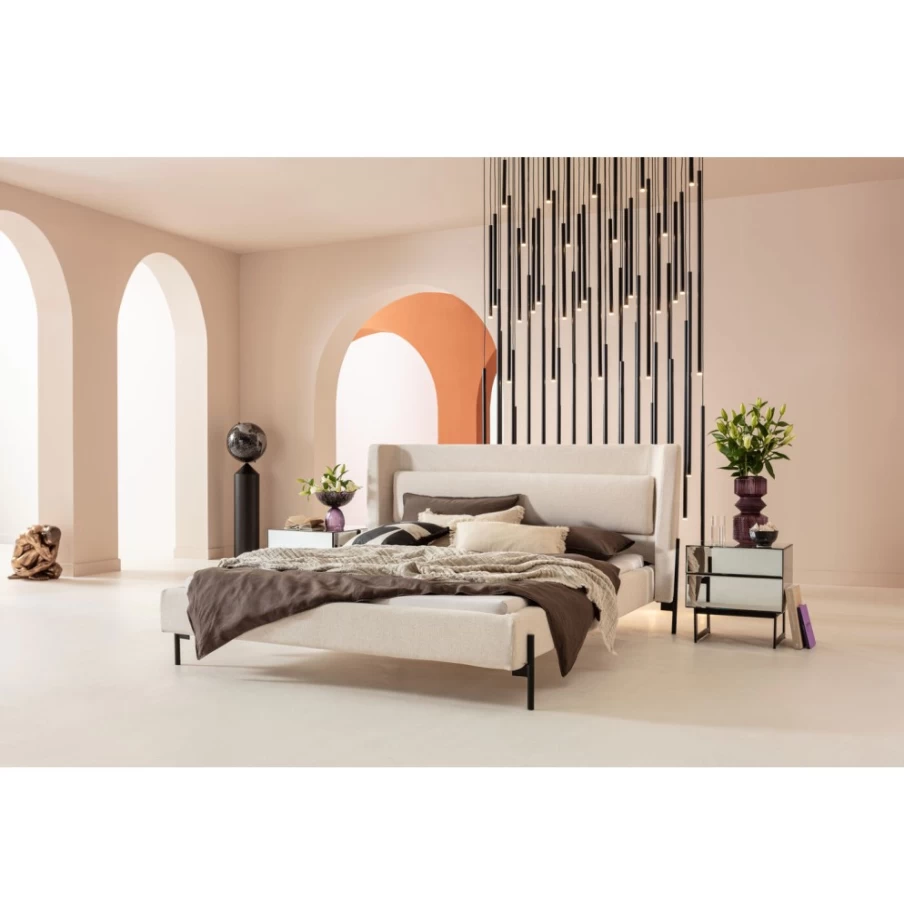 KARE Design Tivoli Ecru King Size Bed 180x200cm Modern Bedroom Furniture