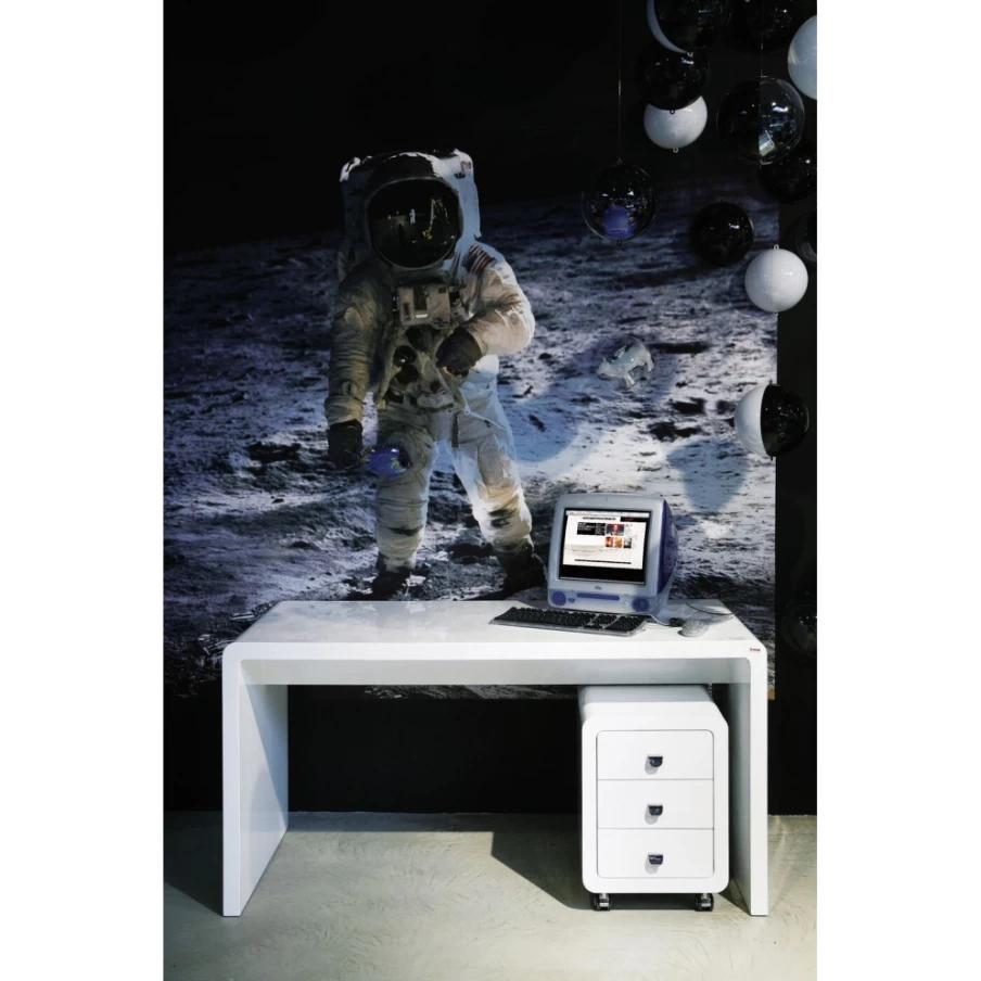 KARE Design Modern White 3-Drawer Storage Container Cabinet - Club Collection