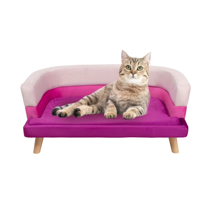 "KARE Design Luxury Dog Bed for Small Medium Large Dogs - Princess Pink Pet Bed with Soft Cushion"