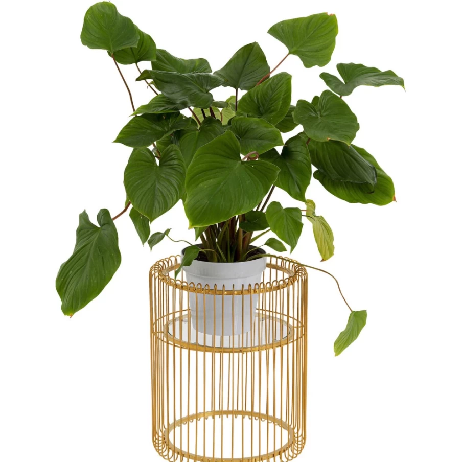 KARE Design Gold Wire Plant Holder - 44Cm Modern Hanging Flower Basket for Indoor Outdoor Decor