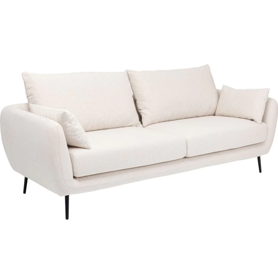 "KARE Design Amalfi 2-Seater Cream Sofa 219cm Modern Luxury Living Room Furniture"