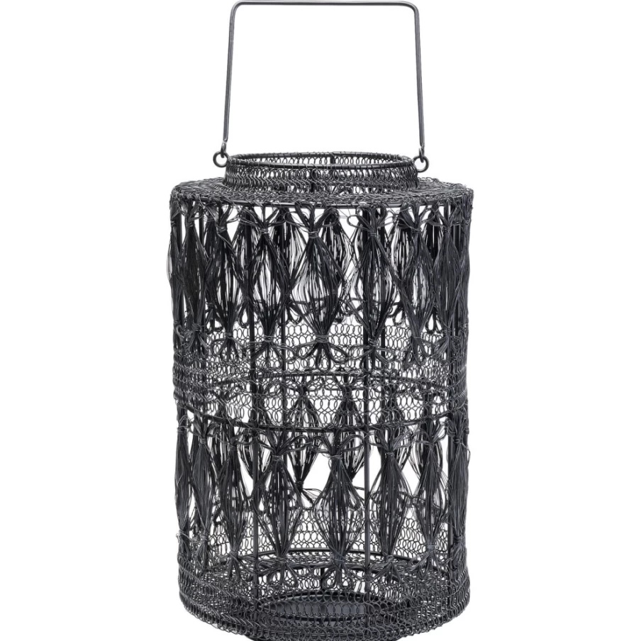 KARE Design Hayat Black 37Cm Modern Lantern - Elegant Decorative Lighting for Indoor & Outdoor