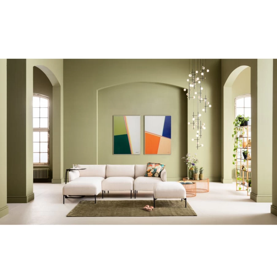 "KARE Design Modern Abstract Framed Art Print 73x103cm in Khaki – Geometric Wall Decor"