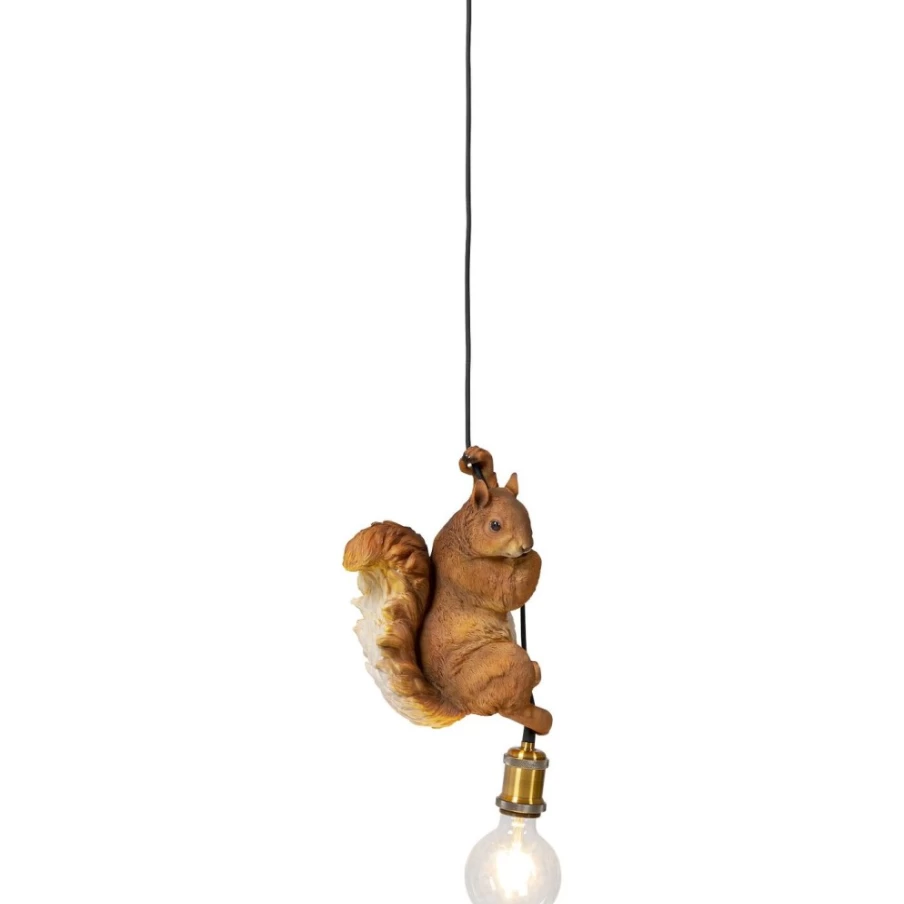 KARE Design Modern Squirrel Pendant Lamp - 20cm Handmade Animal Sculpture Lighting for Home Decor