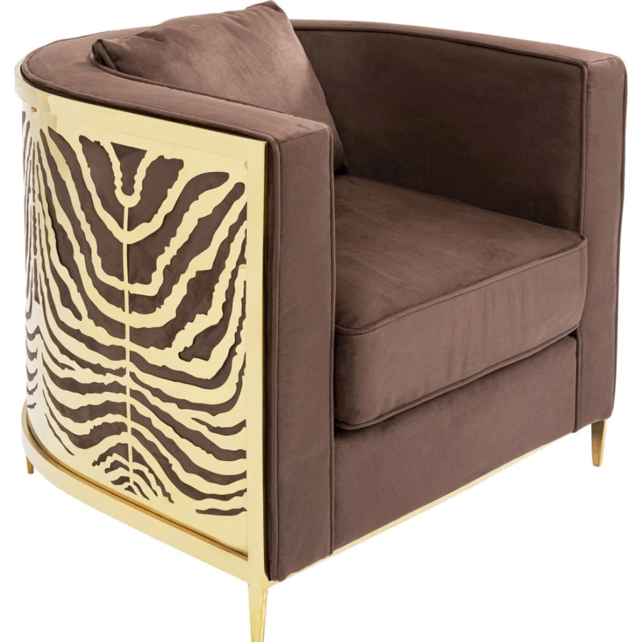 "KARE Design Matteo Brown Modern Armchair – Stylish Lounge Chair for Living Room"