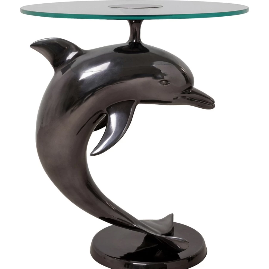 KARE Design Modern Dolphin Side Table - 55cm Stylish Accent Table for Living Room