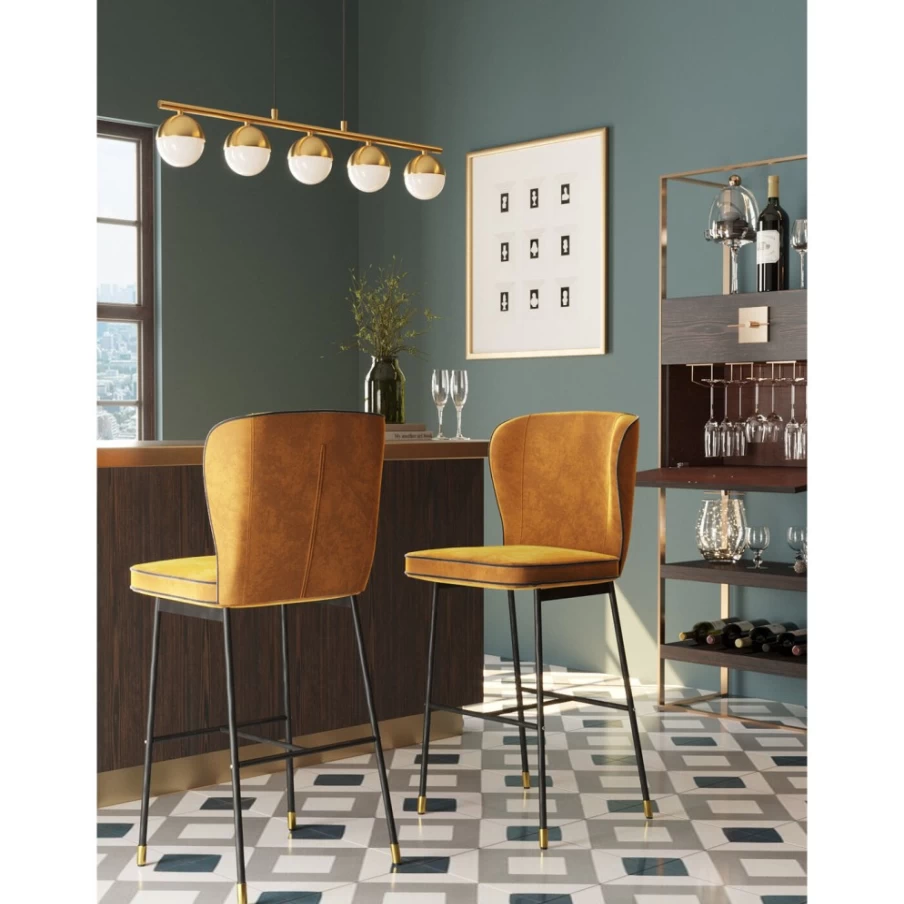 "KARE Design Irina Modern Bar Stool - Stylish & Comfortable Counter Height Chair for Home & Cafe"
