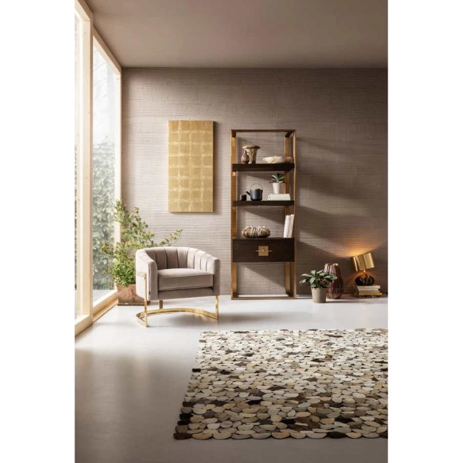 "KARE Design Modern Beige Armchair – Pure Elegance Lounge Chair for Living Room"