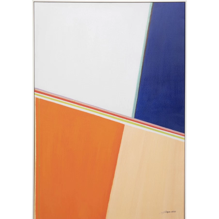"KARE Design Modern Abstract Framed Art Print - Geometric Shapes Wall Decor 73x103cm"
