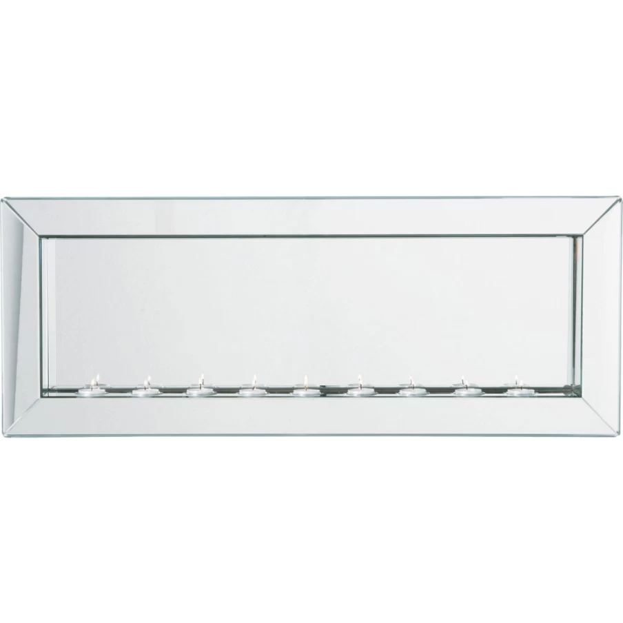 KARE Design Modern Decorative Mirror with LED Candle Light - 90x35cm Elegant Beauty Vanity Mirror