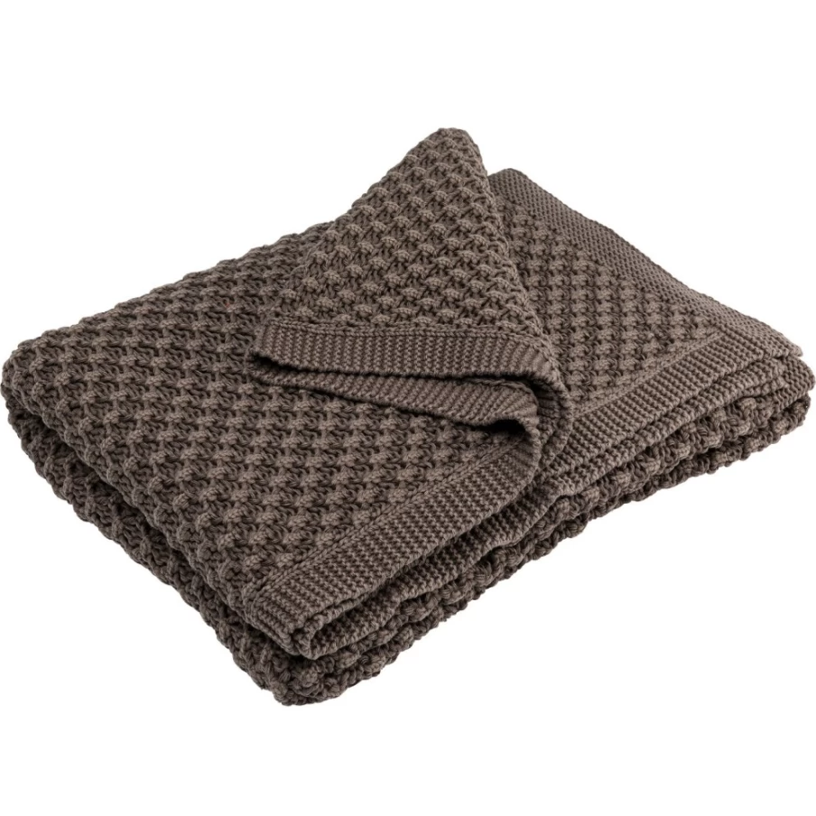 "KARE Design Classico Brown Luxury Throw Blanket 200x150cm for Cozy Comfort"