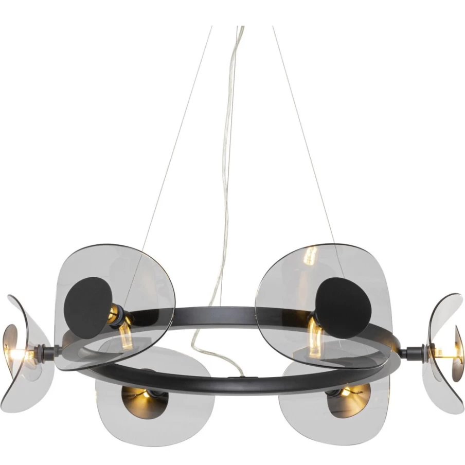 KARE Design Mariposa Black Smoke Pendant Lamp - 81cm Modern Hanging Light for Dining Room
