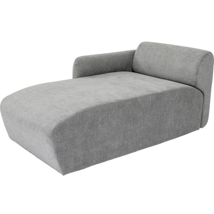 KARE Design Lucca Grey Left Ottoman 90cm Modern Living Room Storage Bench