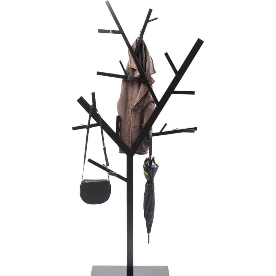 KARE Design Modern Black Coat Stand - Technical Tree Style for Stylish Entryway Organization