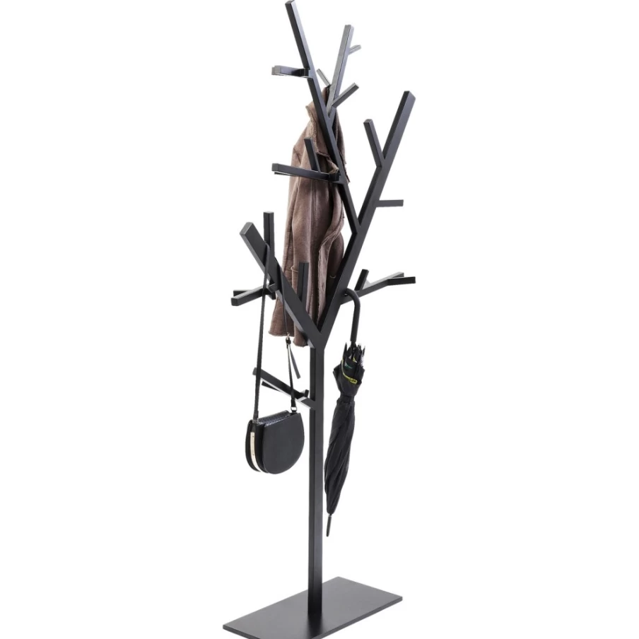 KARE Design Modern Black Coat Stand - Technical Tree Style for Stylish Entryway Organization