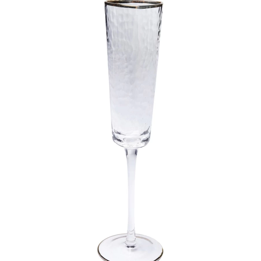 KARE Design Hommage Champagne Glass - Elegant Crystal Flute for Celebrations